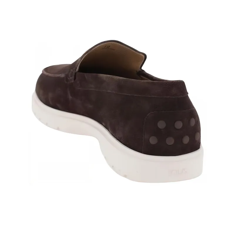 TOD'S Logo Embossed Slip-On Loafers-3