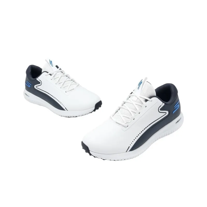 Skechers Go Golf Max 3 Shock-Absorbing Non-Slip Waterproof Breathable And Lightweight Low-Top Golf Shoes Men's White-3