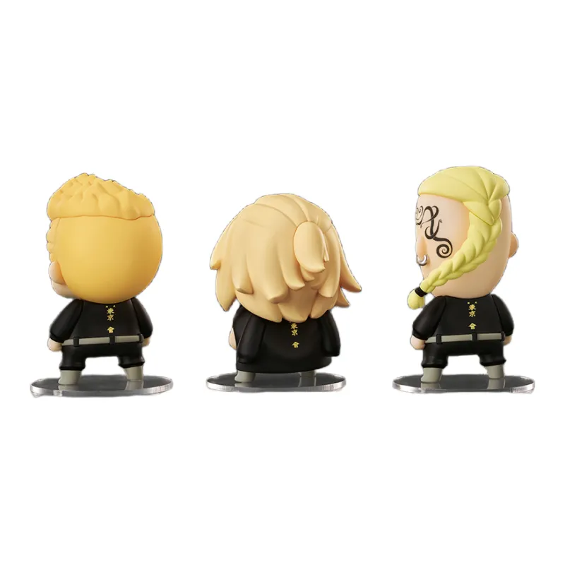 GSC Qset Floral Fence・Manjiro Sano・Dragon Temple Kagen Chibi Figures 6-7cm-1