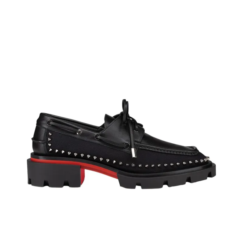 CL Steckel Boat Shoes Men's Black-1
