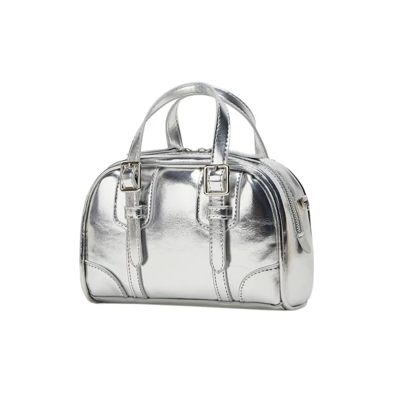 Carksky PU Portable Crossbody Bag Women's Black/Coffee/Silver-10
