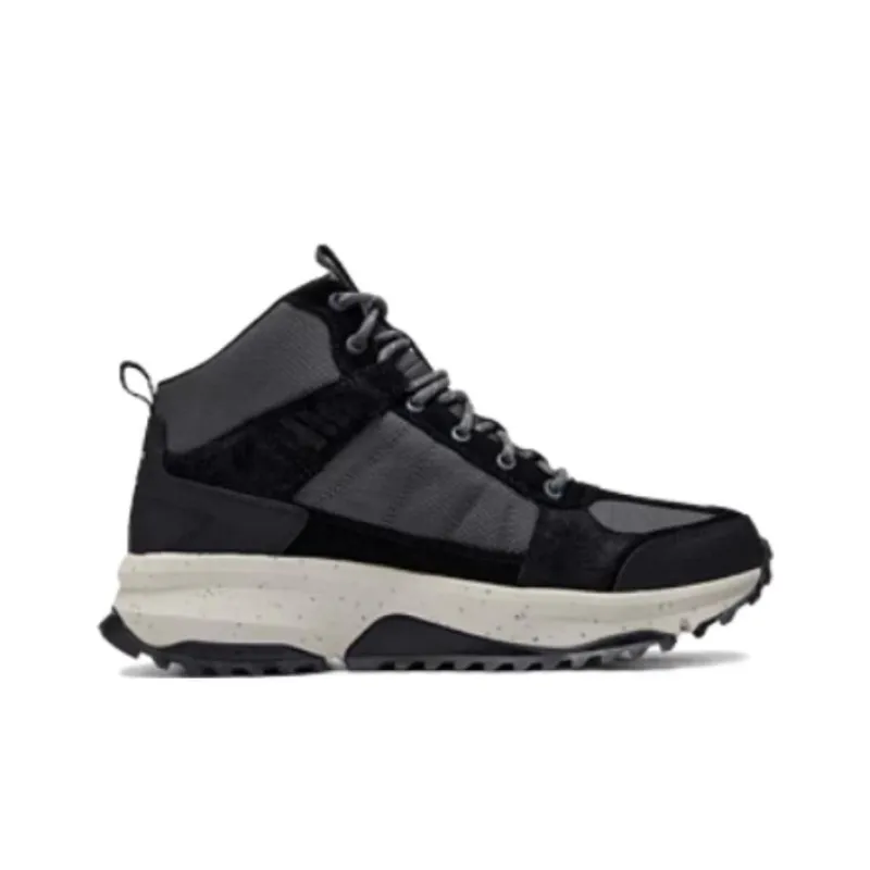 Skechers OUTDOOR MENS Anti Slip Wear Resistant Mid Top Hiking Shoes Men's Black Gray Color-1