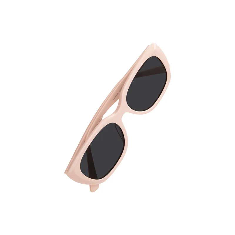 LOHO Plate Frame Oval Sunglasses Unisex Peach Pink-3