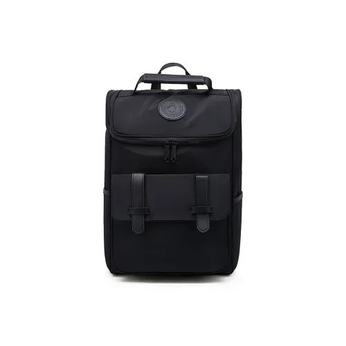 Old Man's Head Nylon Backpack Regular Unisex Black