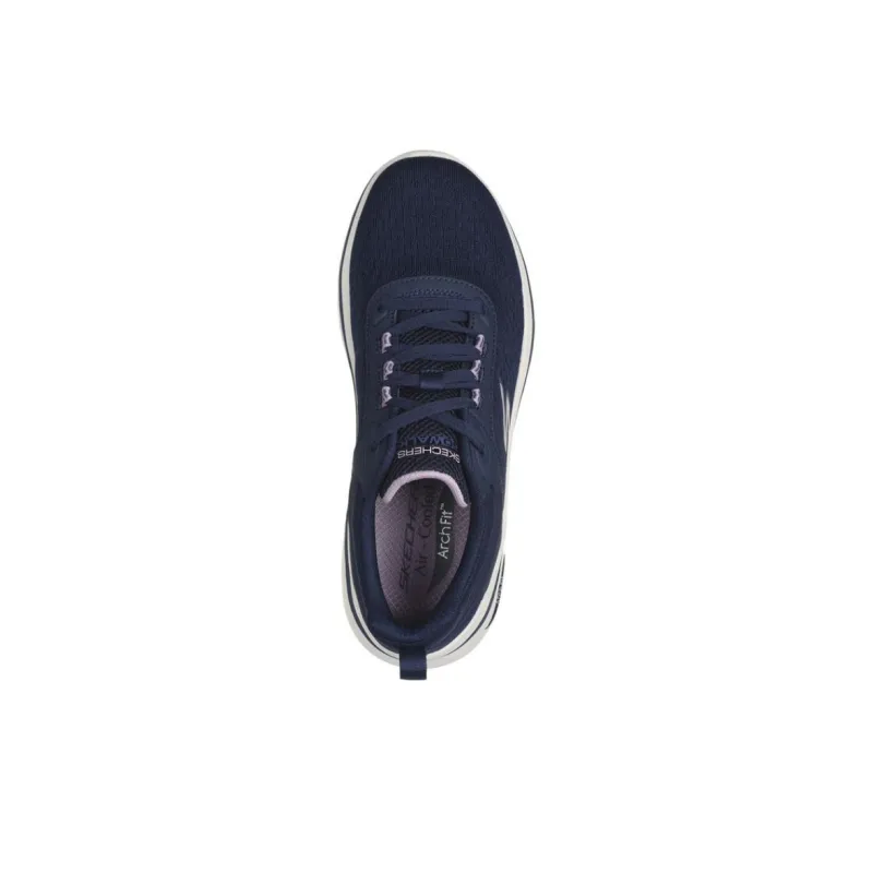 Skechers GO WALK Abrasion Resistant Slip Resistant Low Top Casual Shoes Women's Dark Blue Purple-3