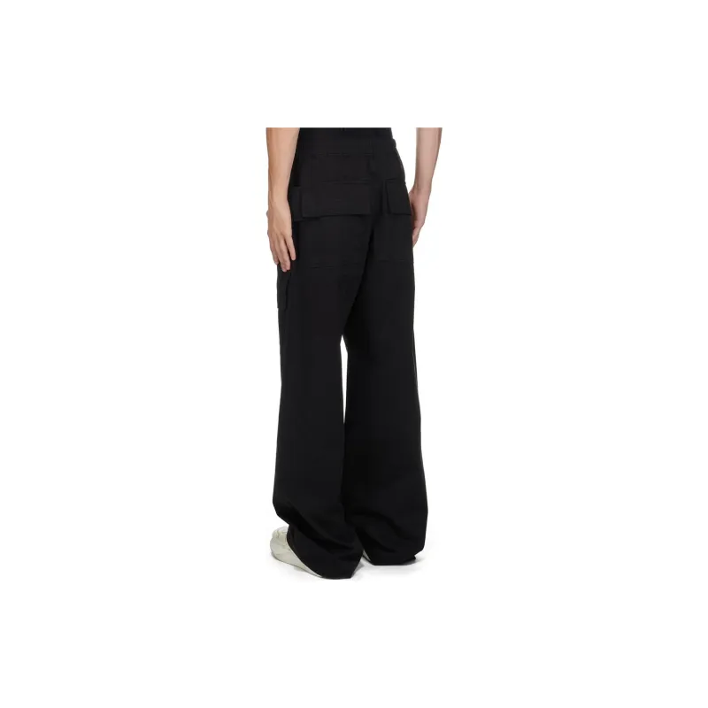 Rick Owens DRKSHDW Porterville Creatch Wide Drawstring Cargo Trousers-1