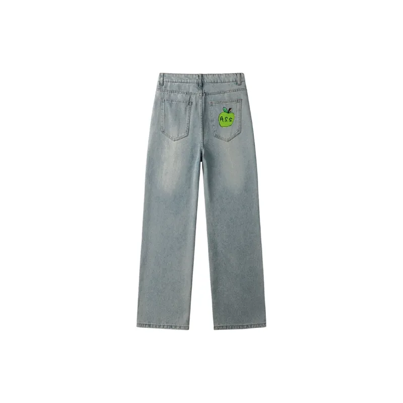 AFTER SCHOOL SPECIAL Jeans Unisex Light Blue-1