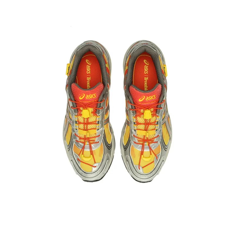 TroubleSmile x Asics Gel Kahana TR V4 Cushioning Anti Slip And Wear Resistant Low Top Casual Shoes Unisex Yellow-3