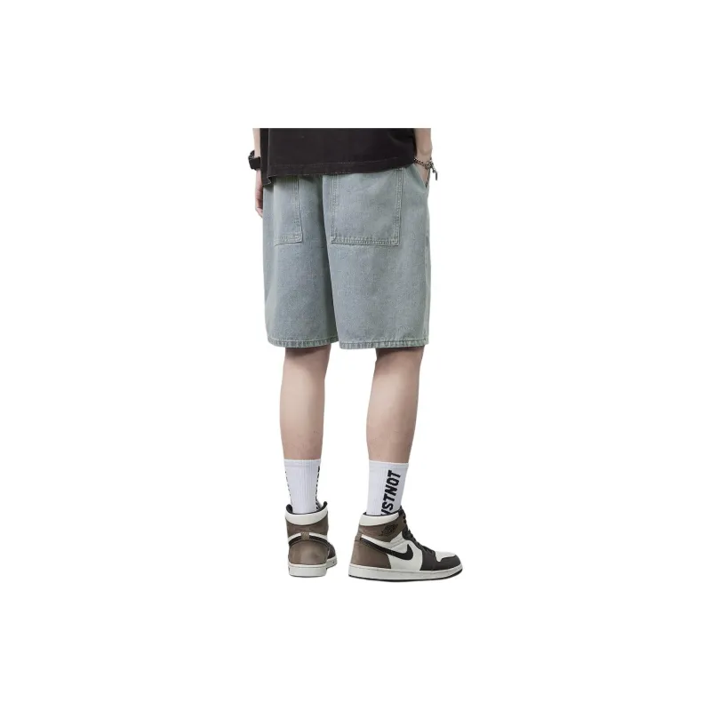 Tonlion Denim Shorts Men's Vintage Blue-1