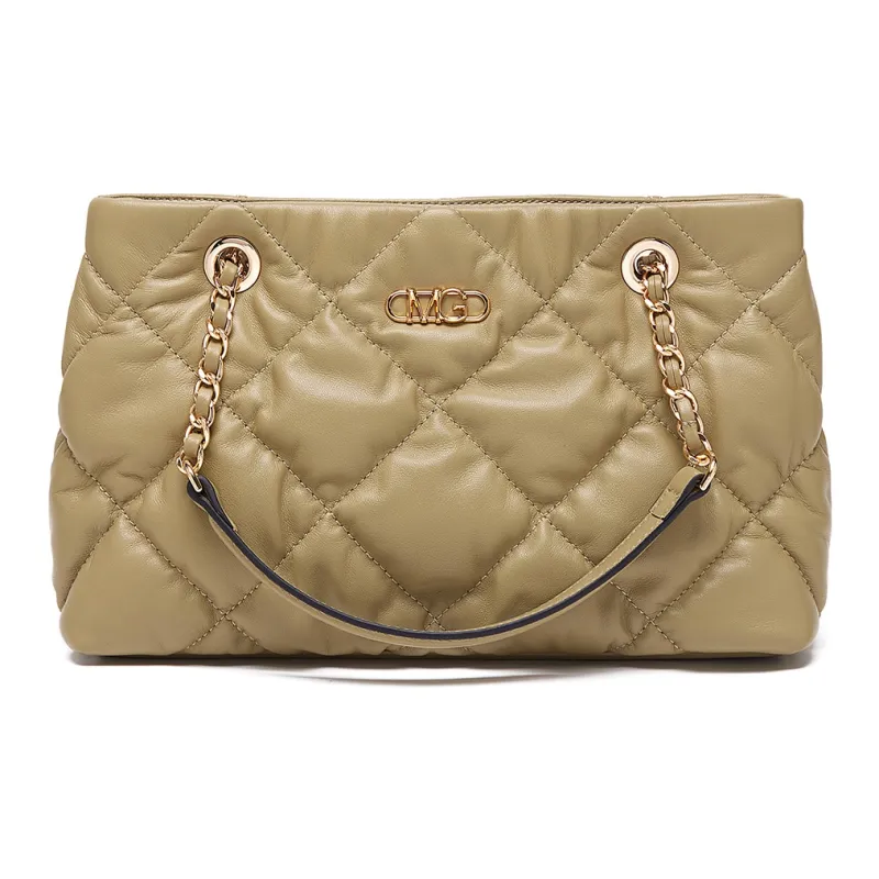 Montagut Sheepskin Chain Bag, Shoulder Bag Regular Women's Ecru/Light Green/Stone Gray/Acorn/Ice Coffee/Yellow/Black-5
