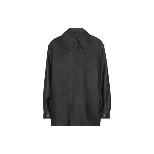 Maison Margiela Satin Cotton Pointed-collar Shirt