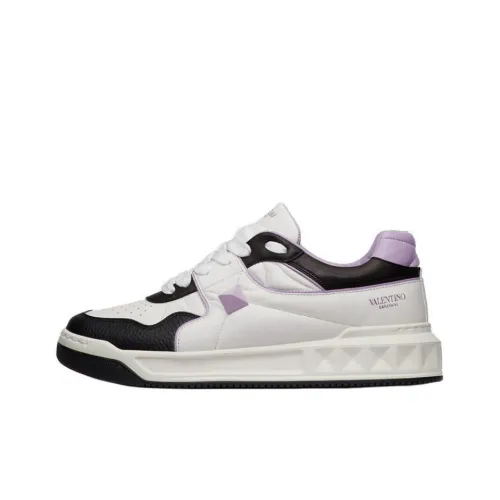 Valentino One Stud Low-Top Stylish Skateboarding Shoes Men's Purple