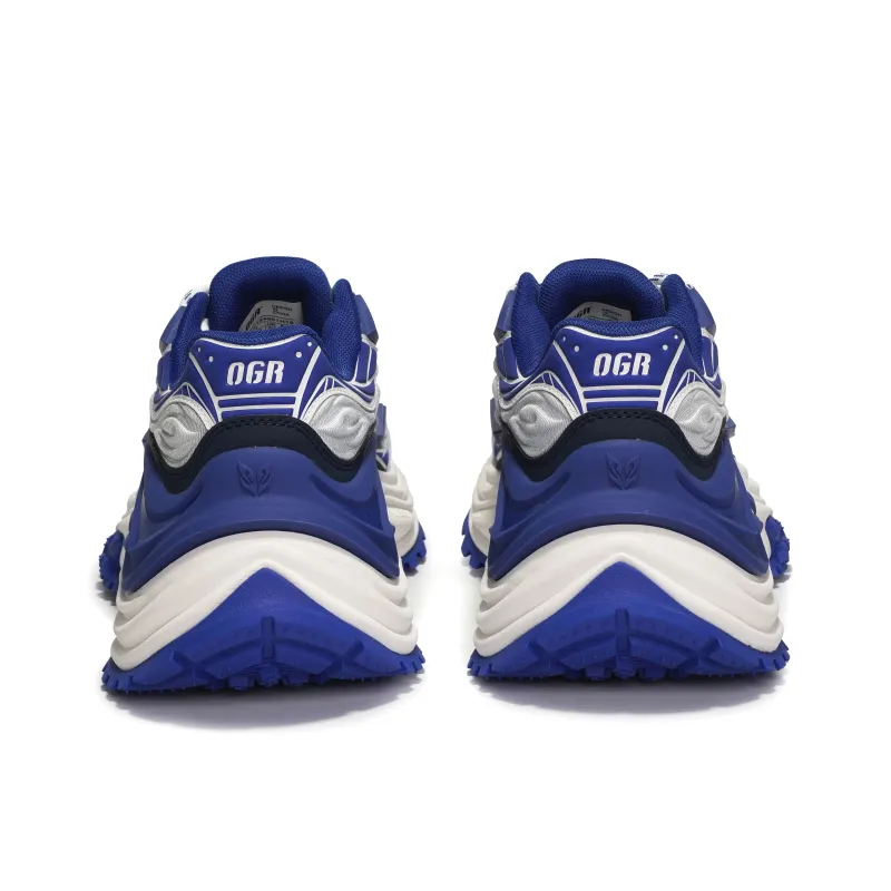 OGR Abrasion Resistant Breathable Height Increasing Low Top Running Shoes Unisex Luo Blue-3