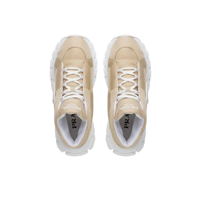 PRADA Shock Absorbers With Slip Resistant And Abrasion Resistant Properties High Top Casual Shoes Women's-4