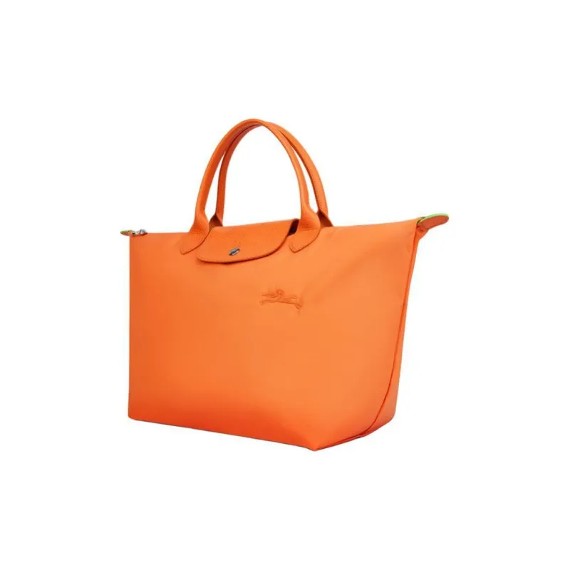 LONGCHAMP Le Pliage Logo Embroidered Medium Tote Bag-1