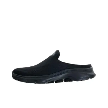 Skechers GO WALK 7 Slip-Resistant Abrasion-Resistant Wrap-toe Slippers Women's Black
