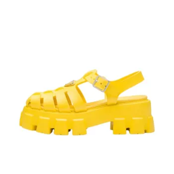 PRADA Roman Sandals Women's Sunlight Yellow