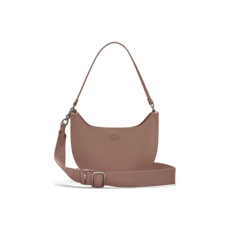 LACOSTE Cow Leather Shoulder Bag Crossbody Bag Small Size Women's Pink-0