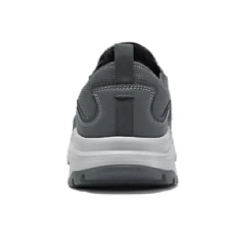 Skechers OUTDOOR MENS Anti Slip And Wear Resistant Breathable Trekking Shoes Men's Gray Orange-3