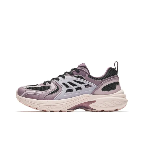 ANTA Running Collection Running Shoes Women's Low-Top Basic Black/Soft Pink Purple/Healing Pink