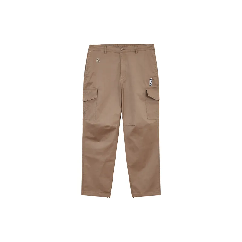 JACK JONES· x NBA Casual Pants Men's Red Brown-1