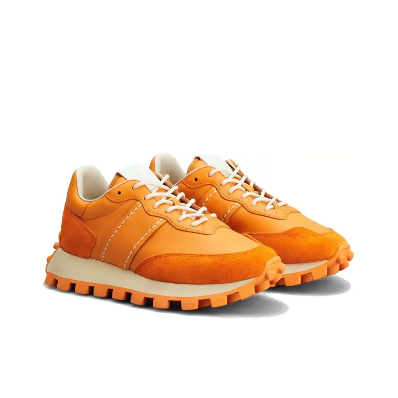 TOD'S 1T Low-Top Casual Shoes Women's Orange-2