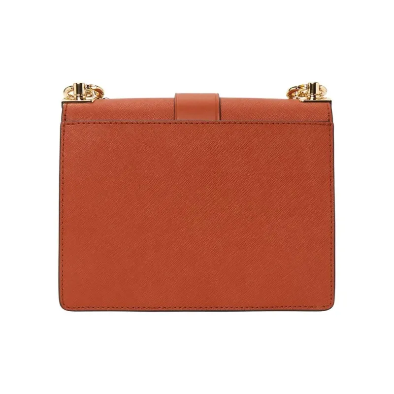 MICHAEL KORS Cow Leather Shoulder Bag Crossbody Bag Women's Orange-5