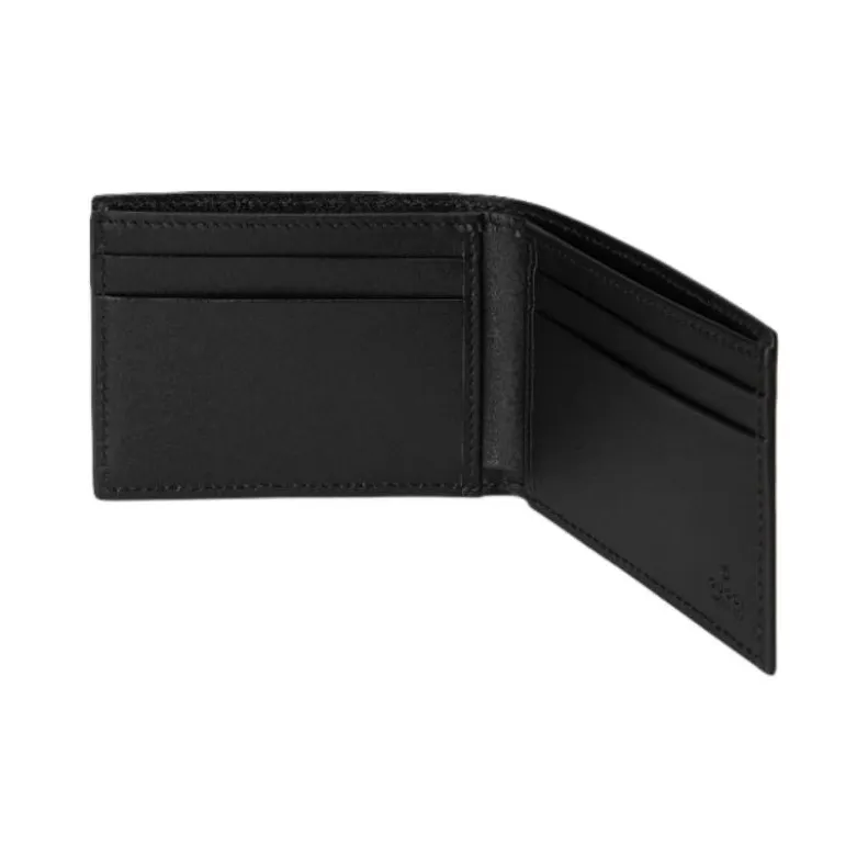 GUCCI Canvas Wallet Mini Men's Black-3