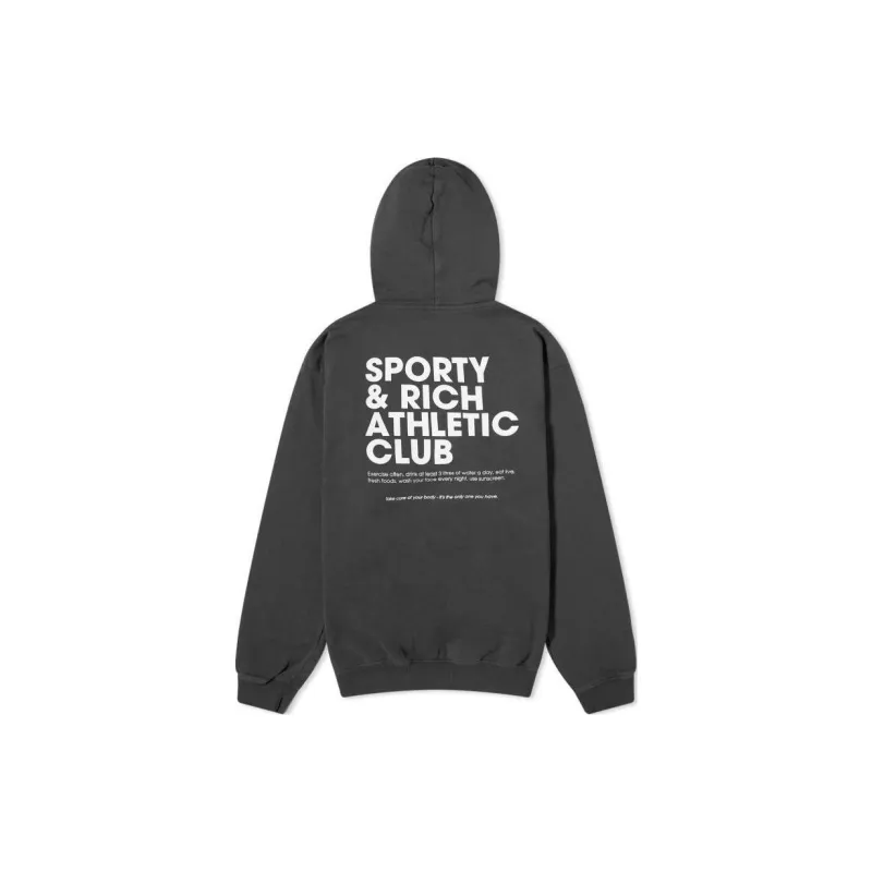 SPORTY & RICH Sweatshirt Unisex Black-1