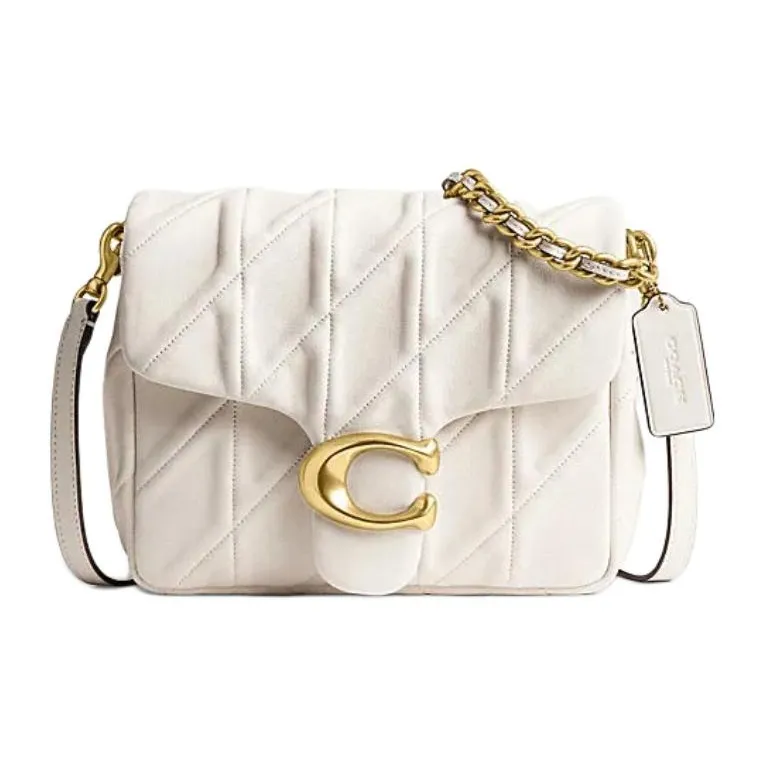 COACH Sheepskin Crossbody Bag, Shoulder Bag Trumpets Women's Chalk White-0