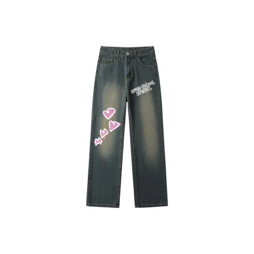 AFTER SCHOOL SPECIAL Jeans Unisex Vintage Blue