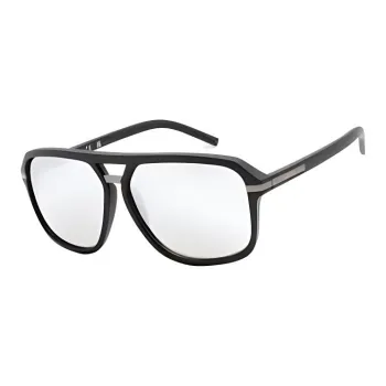 GUESS Plastic Irregular Shape Sunglasses Men's Black