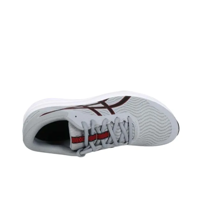 Asics Patriot 12 Cushioned Slip-Resistant Low-Top Running Shoes Men's Gray Black Red-3