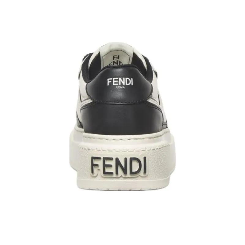 FENDI Match Platform White Black Women's-4