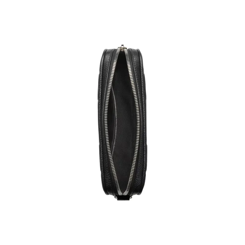 GUCCI Leather Clutch Small Size Men's Black-4
