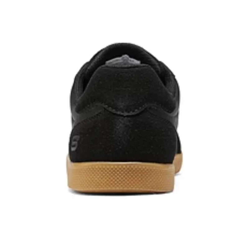 Skechers Anti Slip Wear Resistant Low Top Skateboard Shoes Men's Black-3