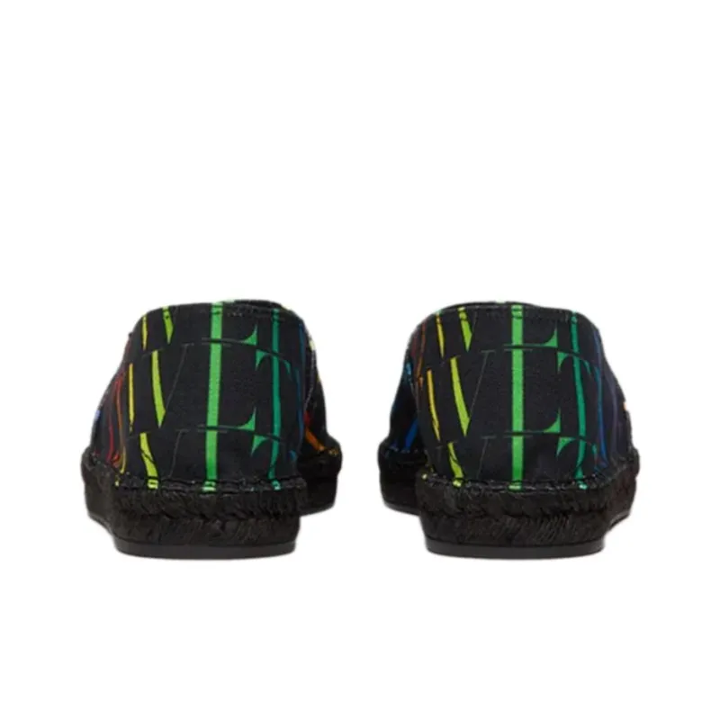 Valentino Vltn Times Rainbow Print Espadrilles-4