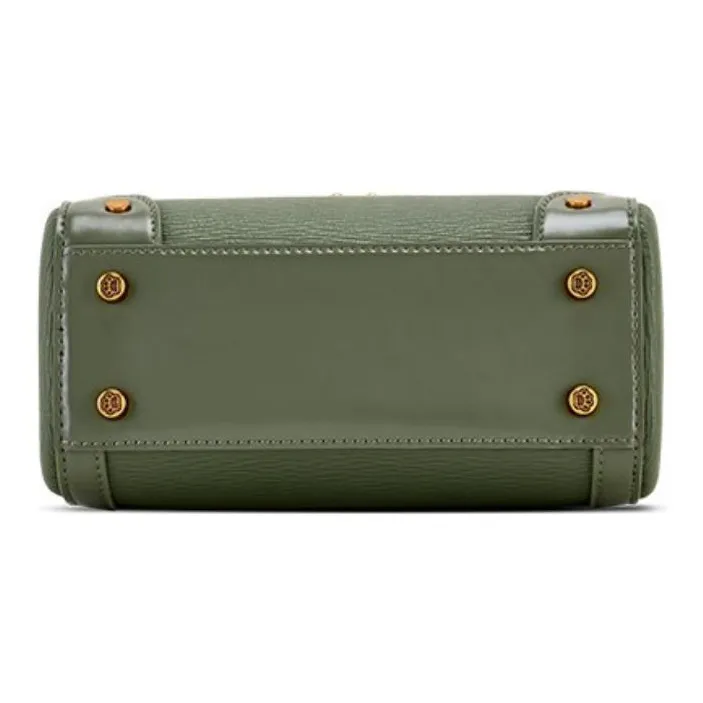 Hush Puppies Cow Leather One Shoulder Handbag Regular Women's Black/Green-9
