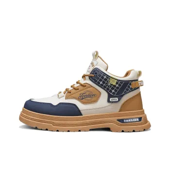 Tonlion Cushioned Slip Resistant Abrasion Resistant Mid Top Casual Shoes Men's
