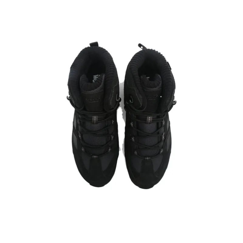 Jack Wolfskin Anti Slip Wear Resistant Mid Top Hiking Shoes Men's Black-2