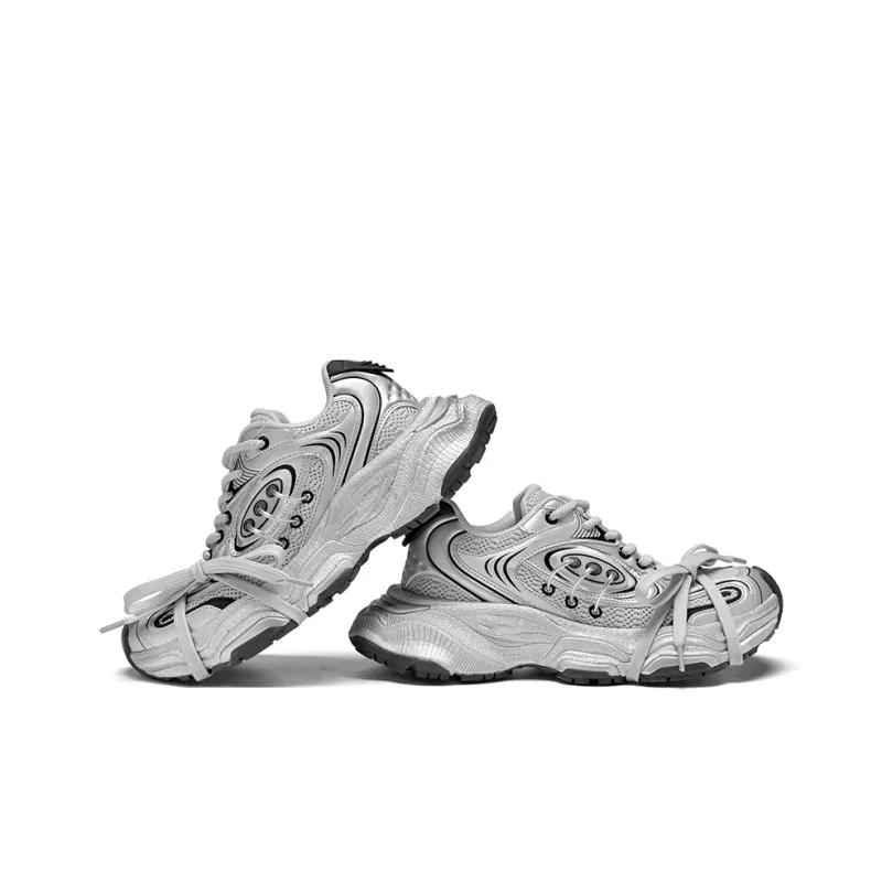SK.TRIP Chunky Sneakers Unisex Low Top Linen Beige Regular/Space Silver Regular/Linen Beige Lace Up 1.0/Space Silver Lace Up 1.0/Linen Beige Lace Up 2.0/Space Silver Lace Up 2.0-6