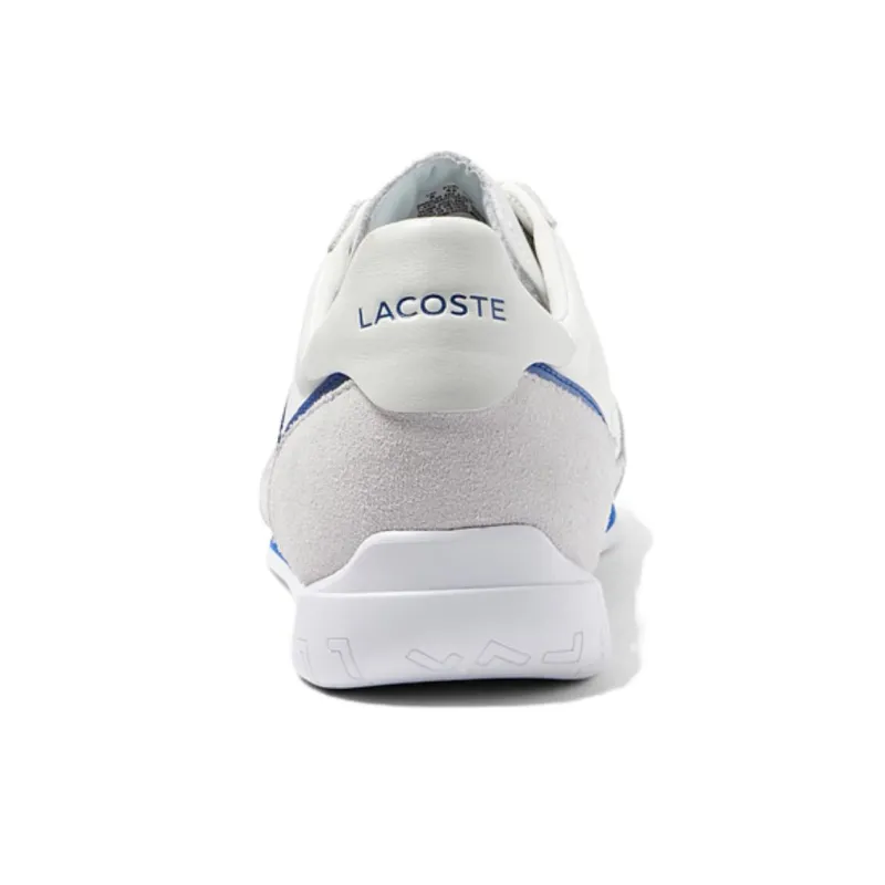 LACOSTE Low Top Casual Shoes Men's White Blue Multicolor-4