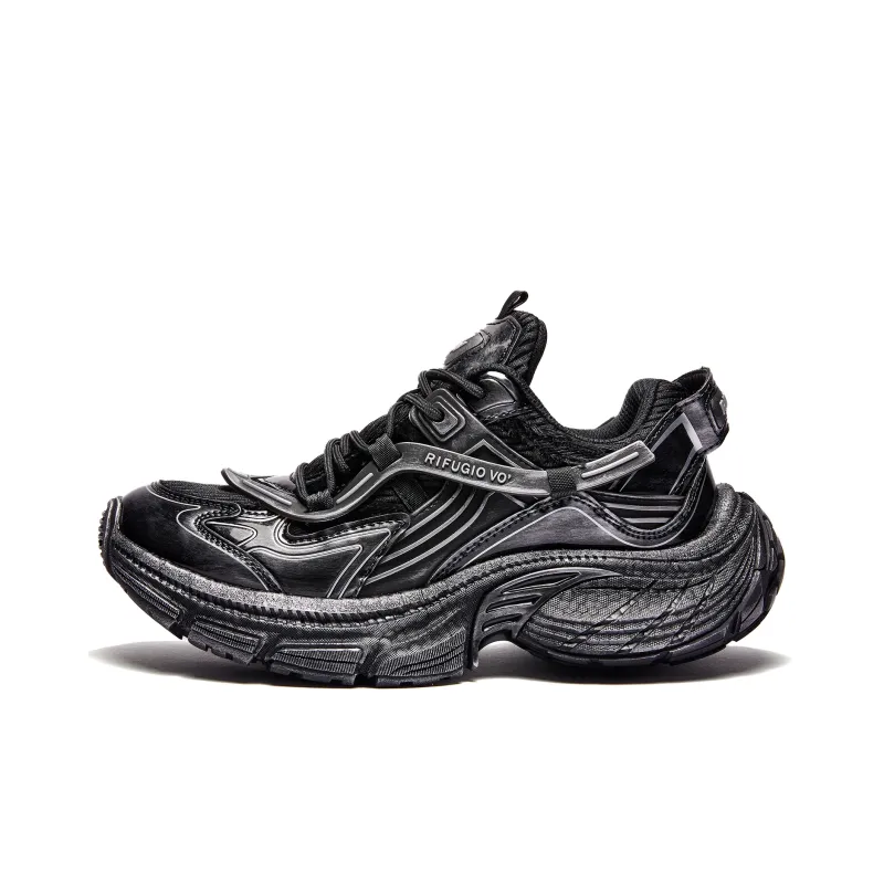 RIFUGIO VO' Abrasion Resistant Height Increasing Low Top Chunky Sneakers Unisex-28