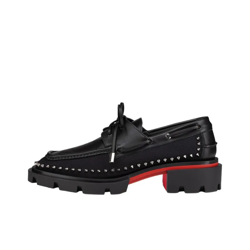 CL Steckel Boat Shoes Men's Black-0