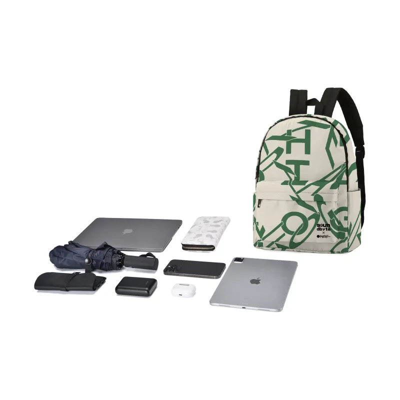 ONRF SOUNDBYTE Collaboration Polyester Backpack Unisex White-27