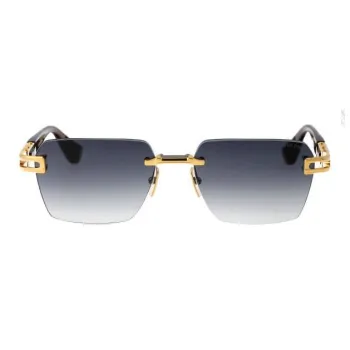 DITA Titanium Square Sunglasses Unisex Gold