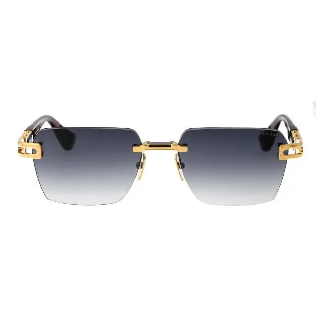 DITA Titanium Square Sunglasses Unisex Gold-0