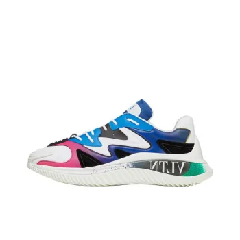 Valentino Wade Runner Low Top Casual Shoes Men's White Blue Purple