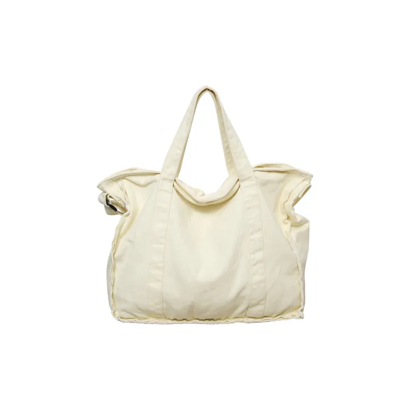 Travel Canvas Canvas Bag One Shoulder Handbag Regular Unisex Black/White/Gray/Khaki/Green/Brown-2