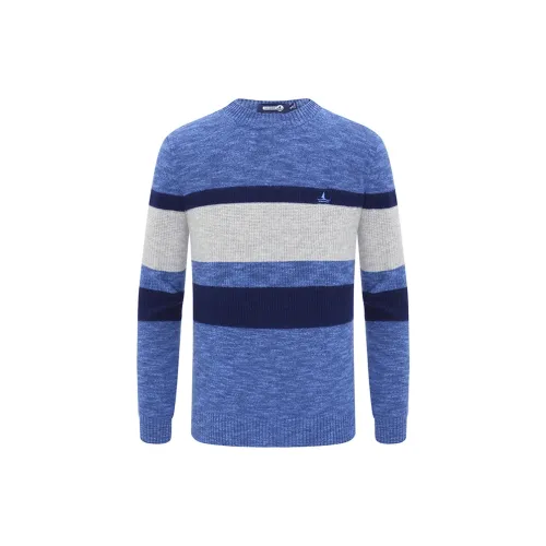 NAVIGARE Sweaters Men Lake Blue/Gray